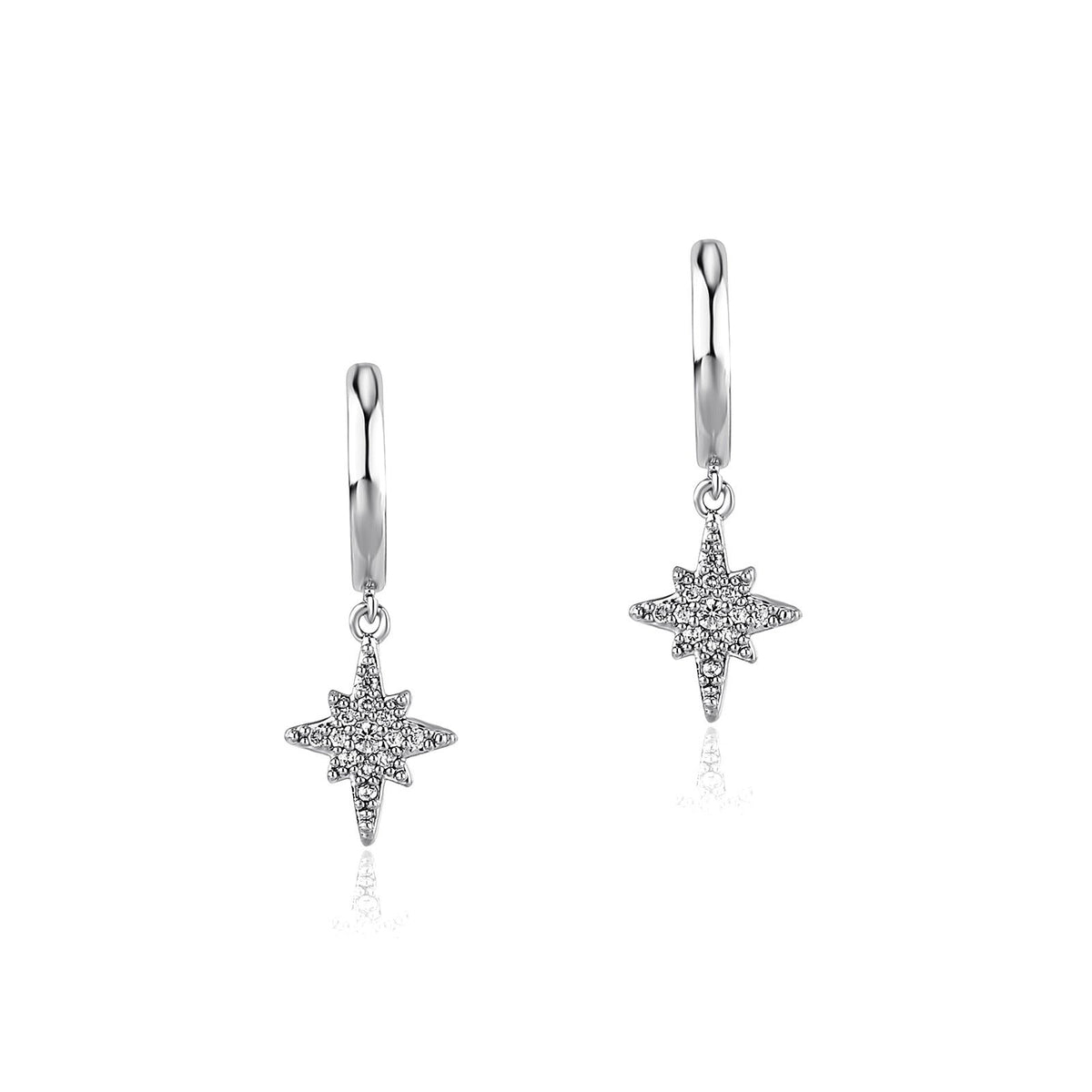 Close-set Zircon Cool Temperament Earrings