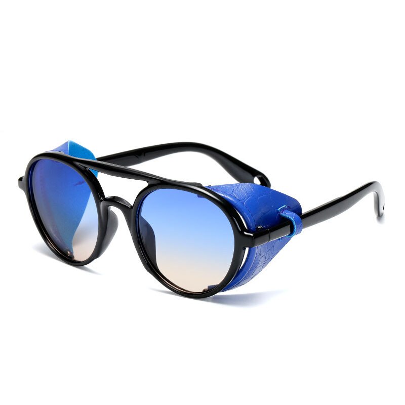 Fashion Sunglasses Brand Design Round Shades Men Women Vintage Punk Sun glasses UV400 Eyewear