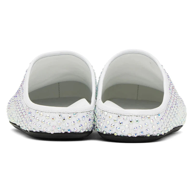 Diamond Round Toe Flat Slippers