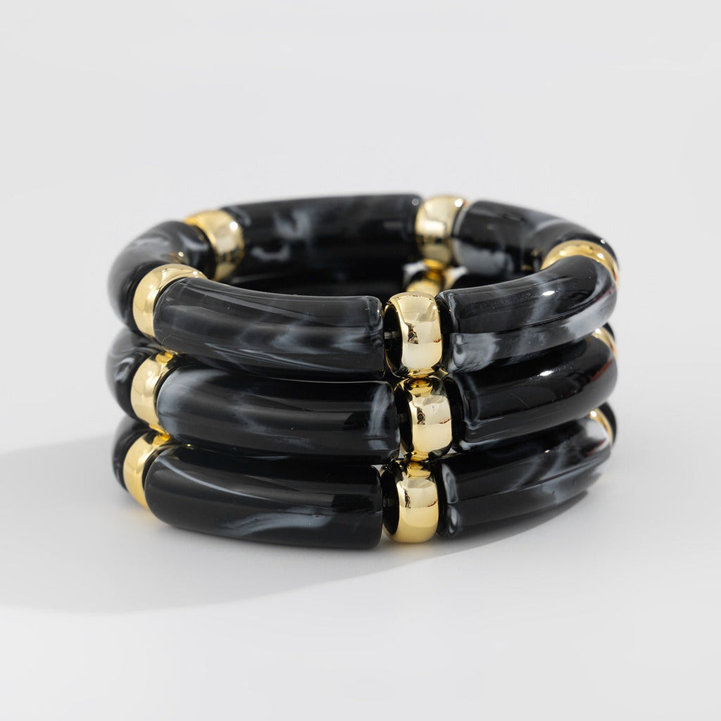 Light Luxury Beaded Bamboo Bracelet