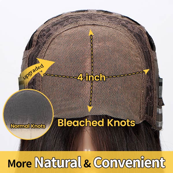 Junoda 5x5 Pre Cut Lace Pre Plucked Bleached Knots Wear & Go Glueless Kinky Curly Wig cs1