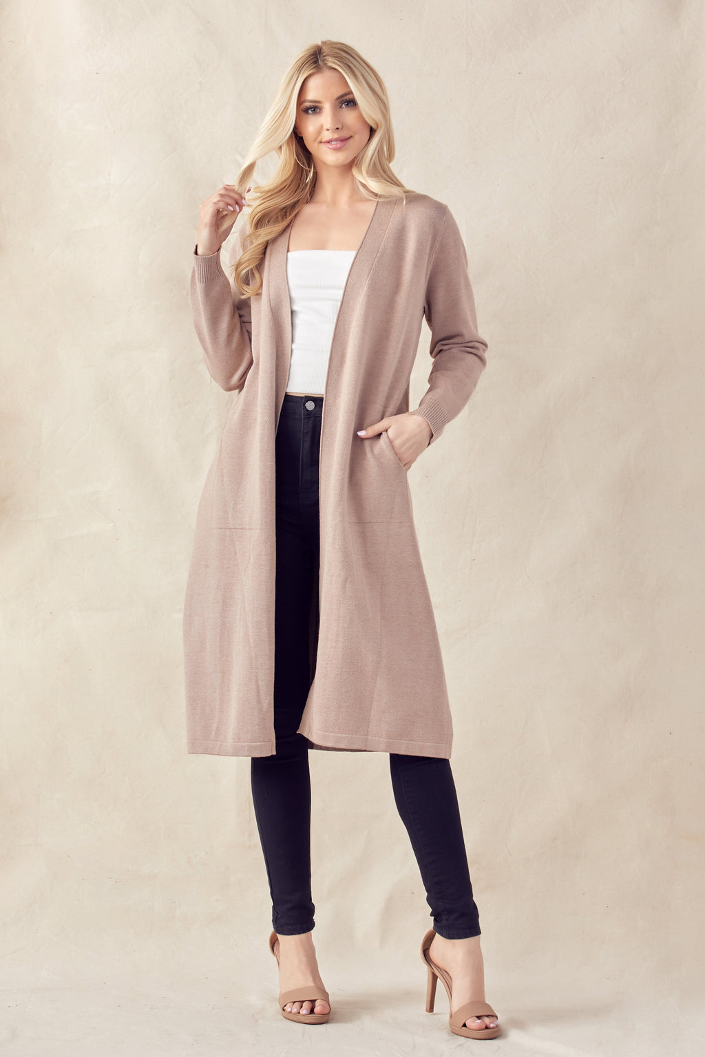 JOH | Sandy Sweater Knitted Cardigan with Pleating-2