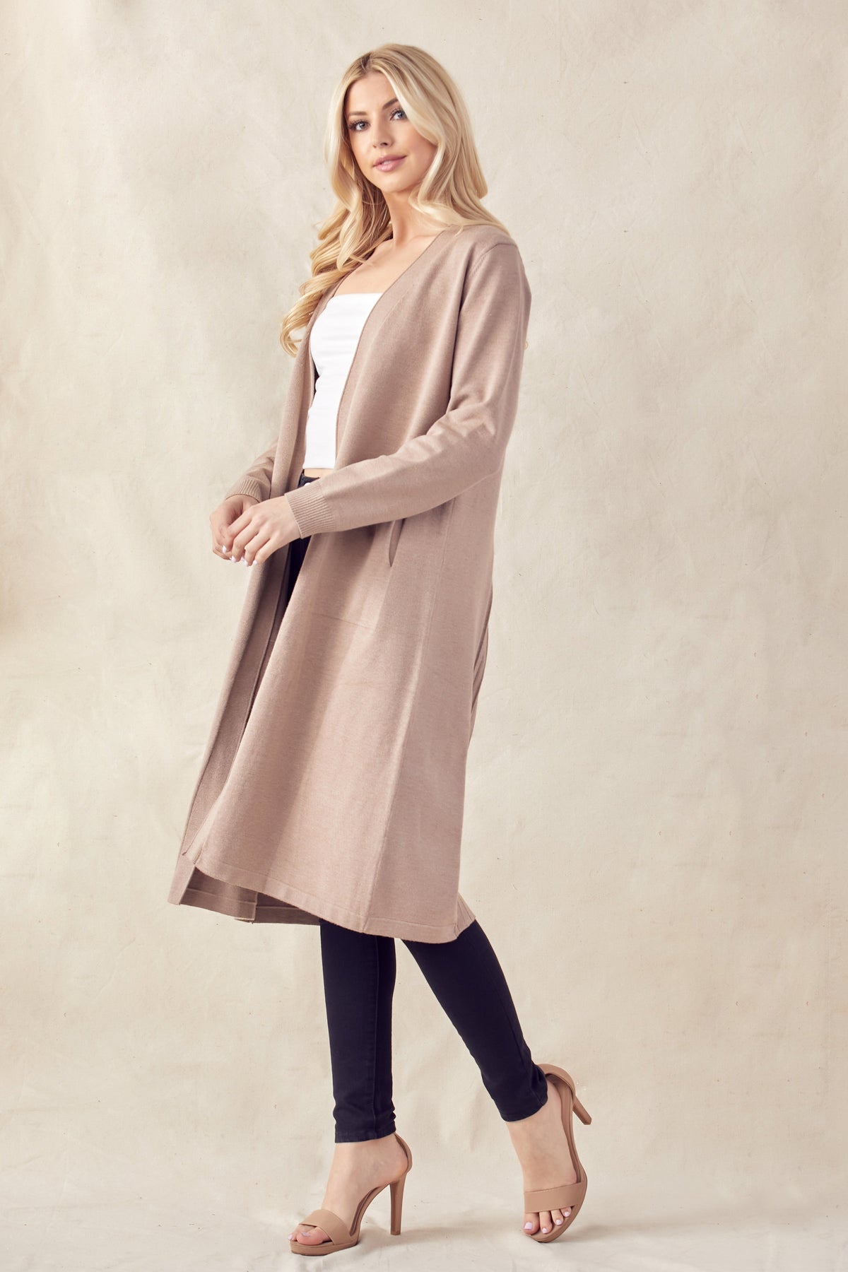 JOH | Sandy Sweater Knitted Cardigan with Pleating-4