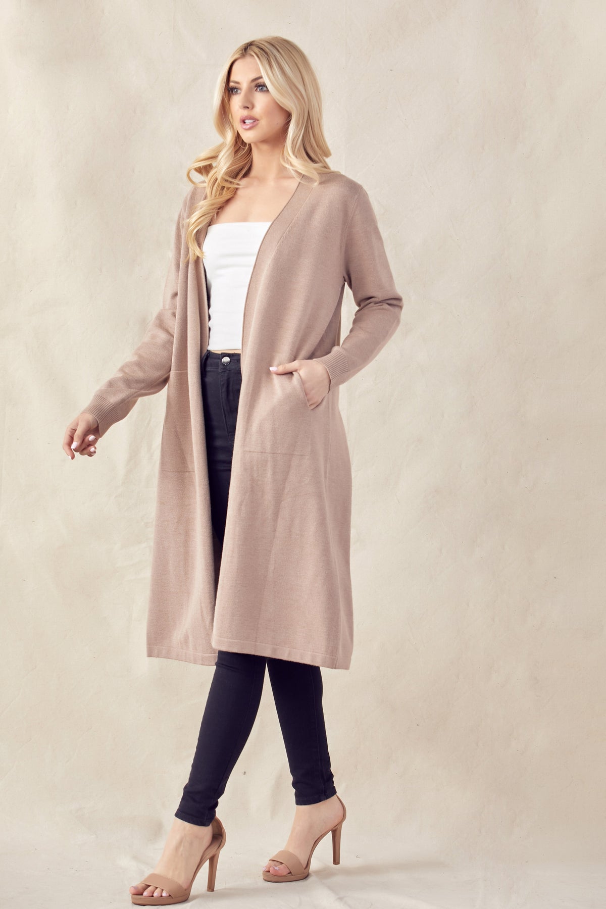 JOH | Sandy Sweater Knitted Cardigan with Pleating-3