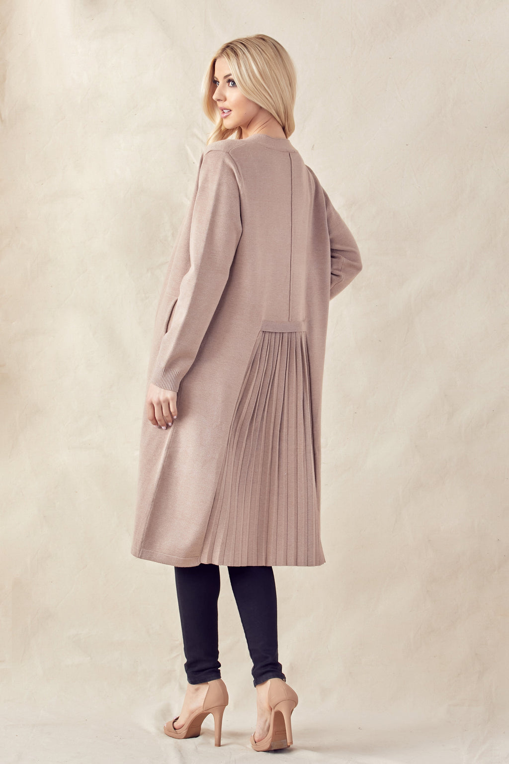 JOH | Sandy Sweater Knitted Cardigan with Pleating-0
