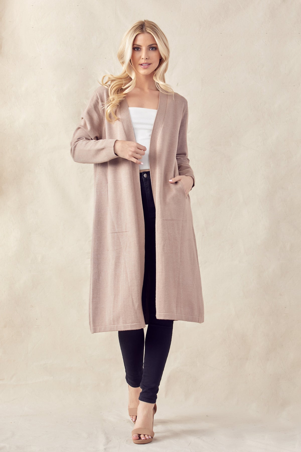 JOH | Sandy Sweater Knitted Cardigan with Pleating-1