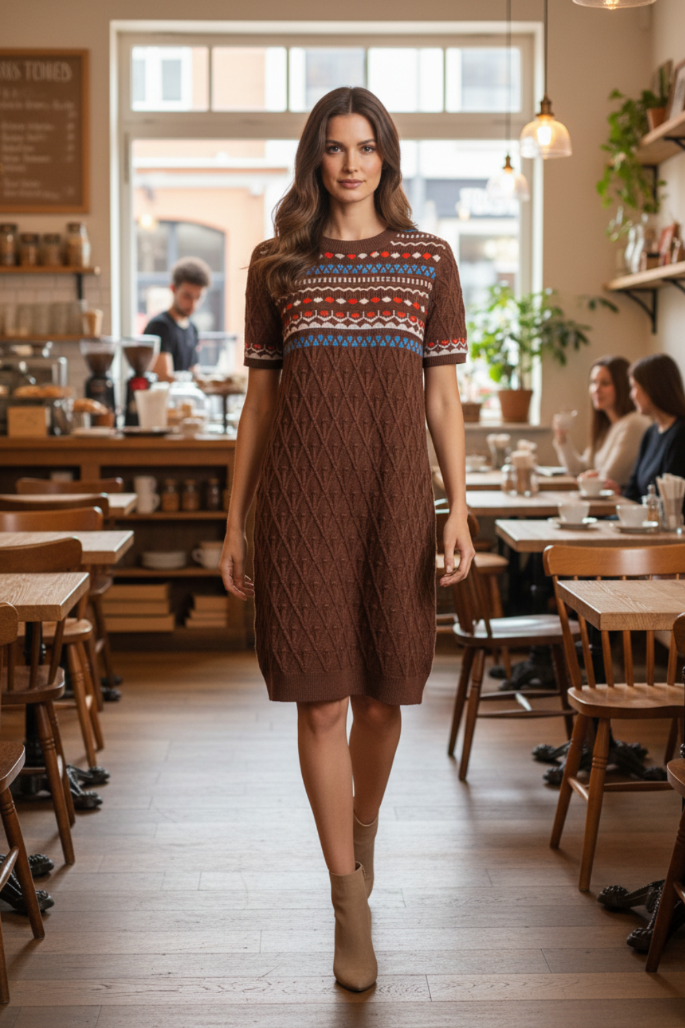 Sammie Stretch Knitted Sweater Dress-0