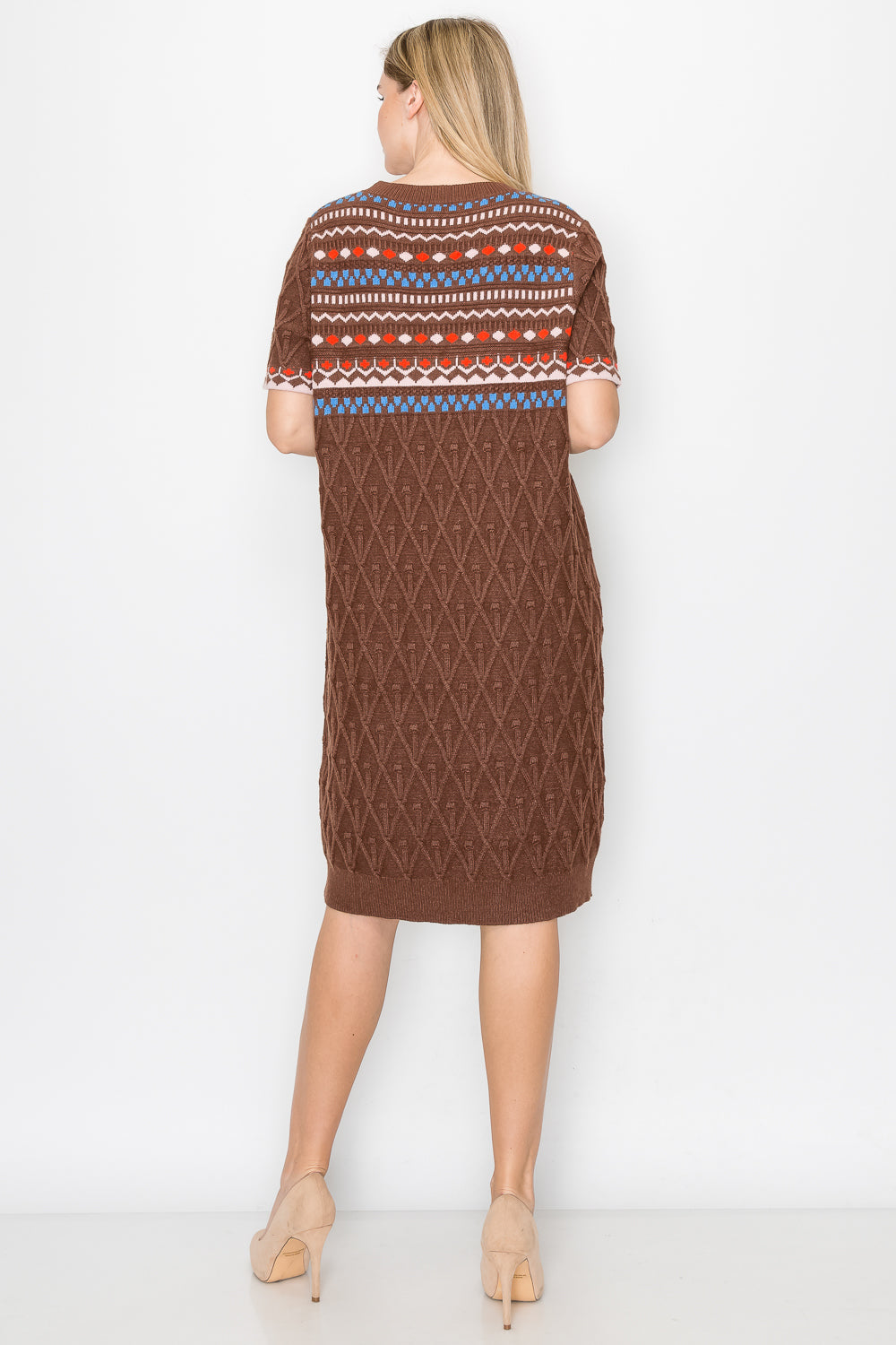 Sammie Stretch Knitted Sweater Dress-3