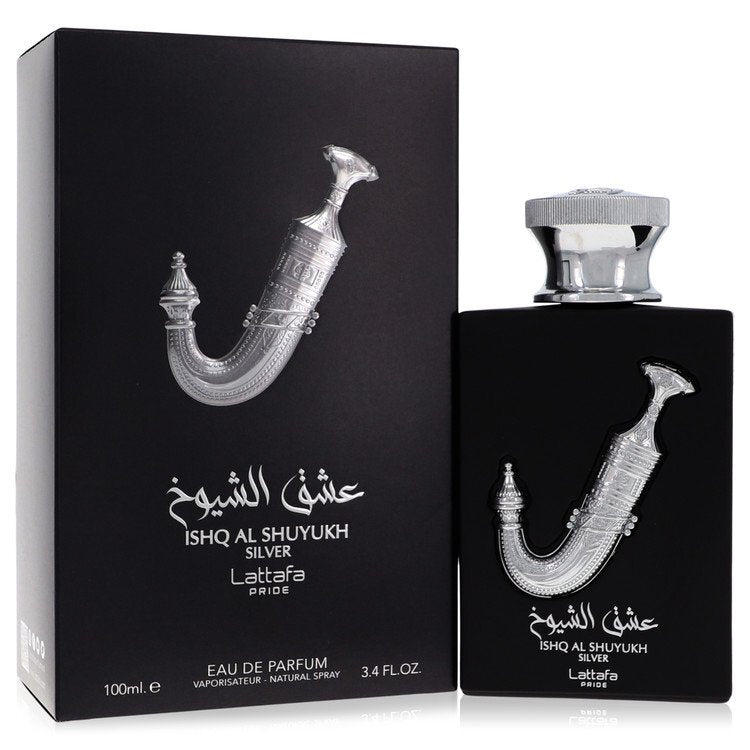Lattafa Pride Ishq Al Shuyukh Silver Eau de Parfum — 3.4 oz