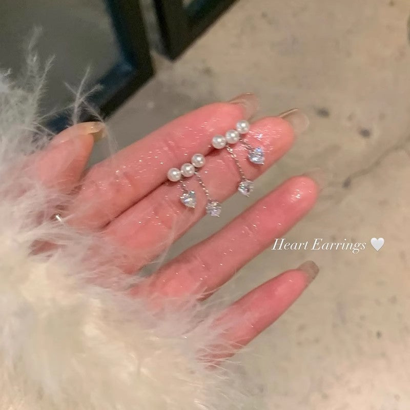 Open Heart Hoop Earrings