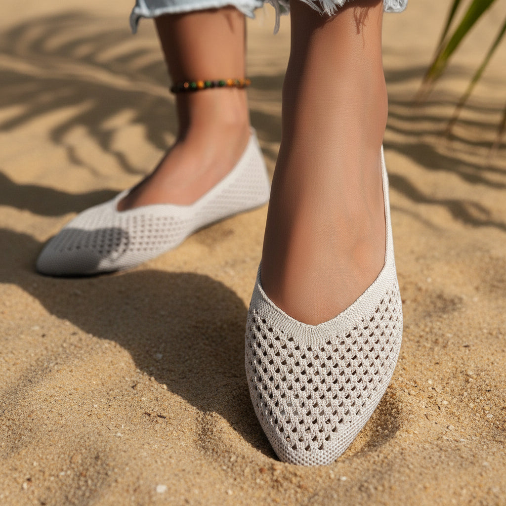 Pointed Toe Flyknit Loafers