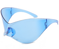 Large frame, one piece small size sunglasses  male personality futuristic style Y2K sunglasses