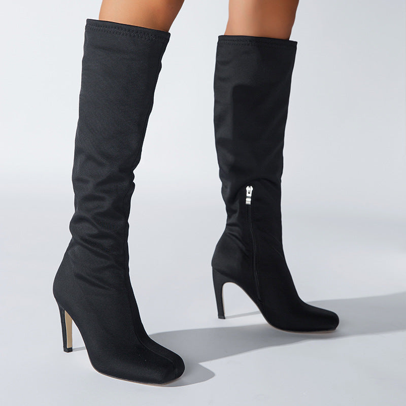 Oversized Widened Knee Length Cavalry Boots