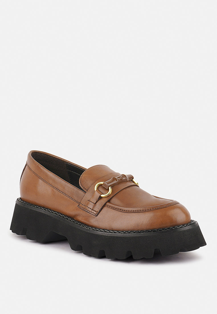Cheviot Chunky Leather Loafers