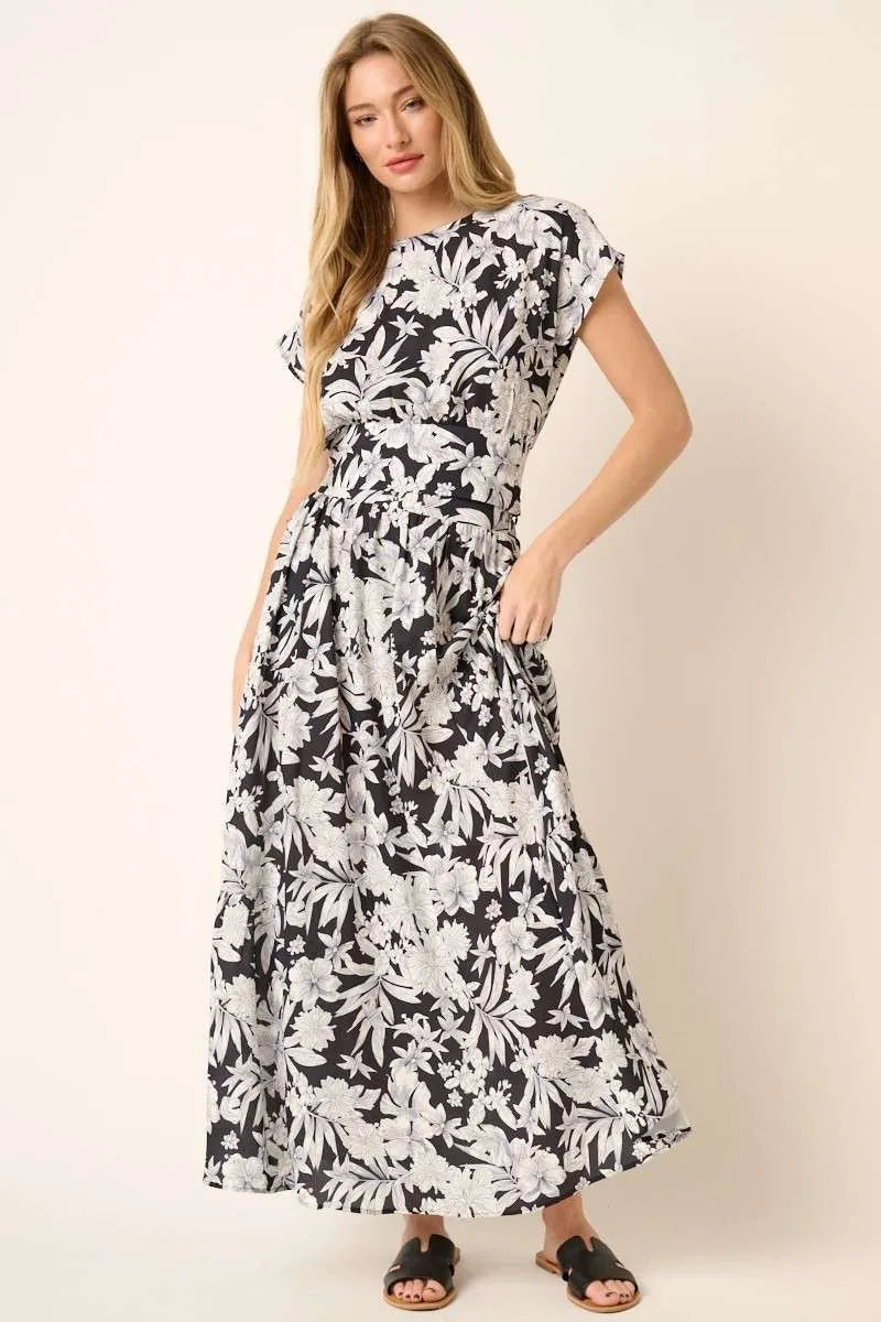 Mittoshop Tropical Print Top and Skirt Set