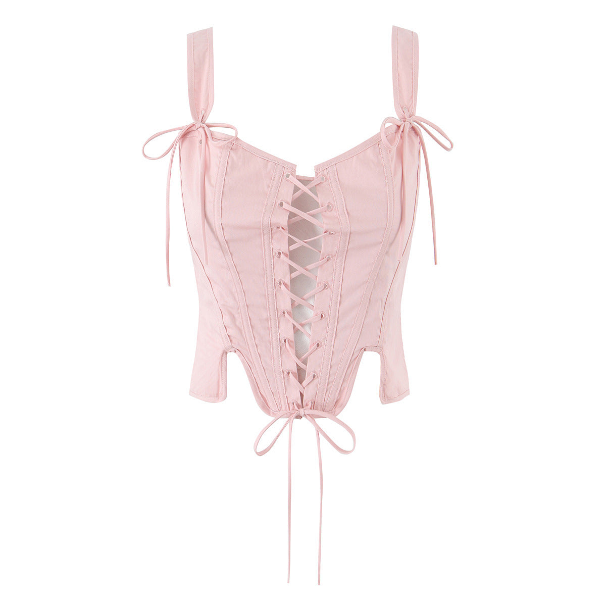 Can be worn backwards with a waist cinching corset and short top