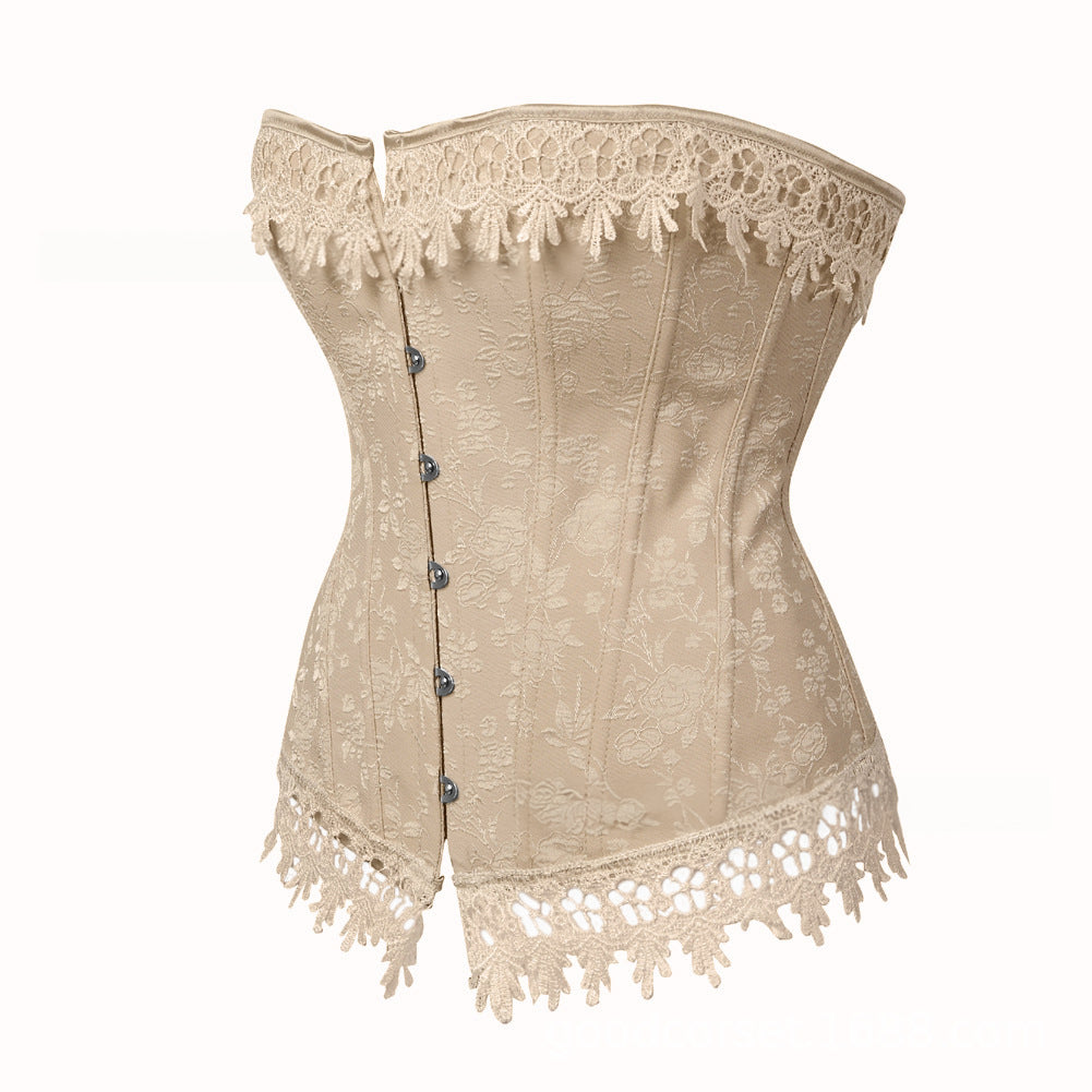 Women Steampunk Corsets Gothic Clothing Overbust Waist Trainer Bustier Tops Burlesque Corsages Vintage Lace Up Boned Corselet