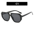 Double beam irregular polygon sunglasses Instagram popular sunglasses hip-hop street photography sunglasses