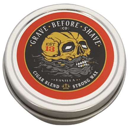 Fisticuffs Cigar Blend Strong Hold Mustache Wax 1 Oz. Tin