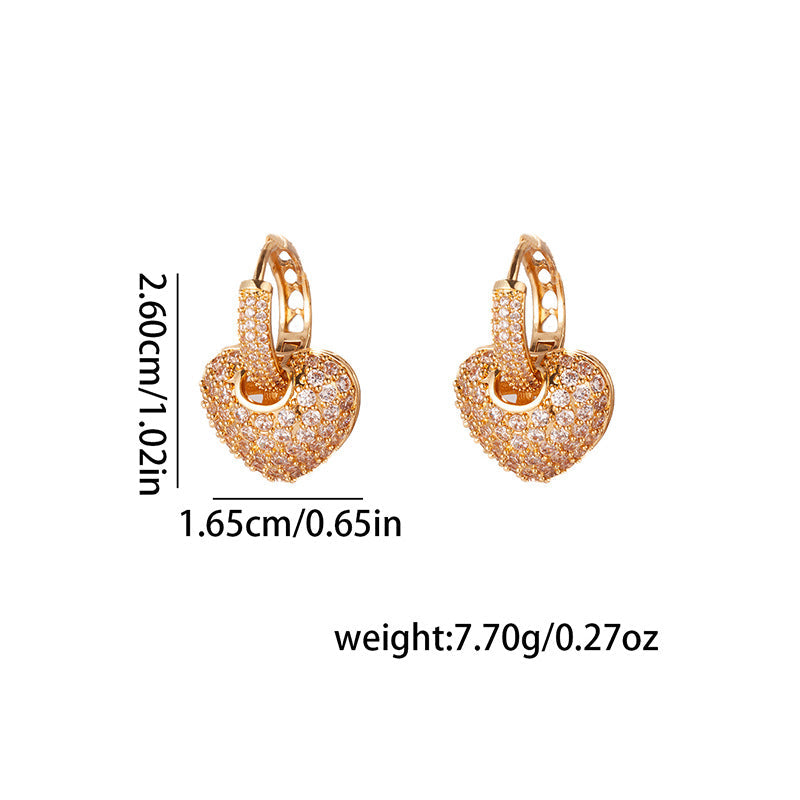 Elegant Zircon Stud Earrings