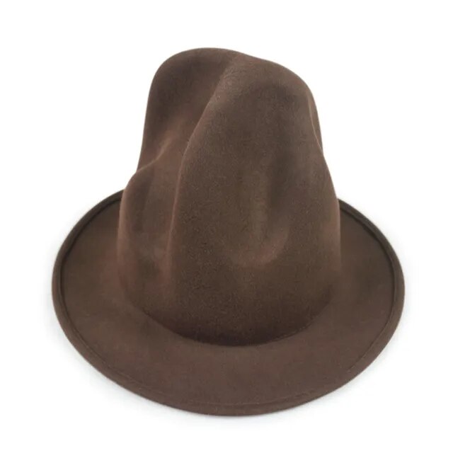 pharrell hat felt fedora hat for woman men hats black top hat Male 100% Australia Wool Cap