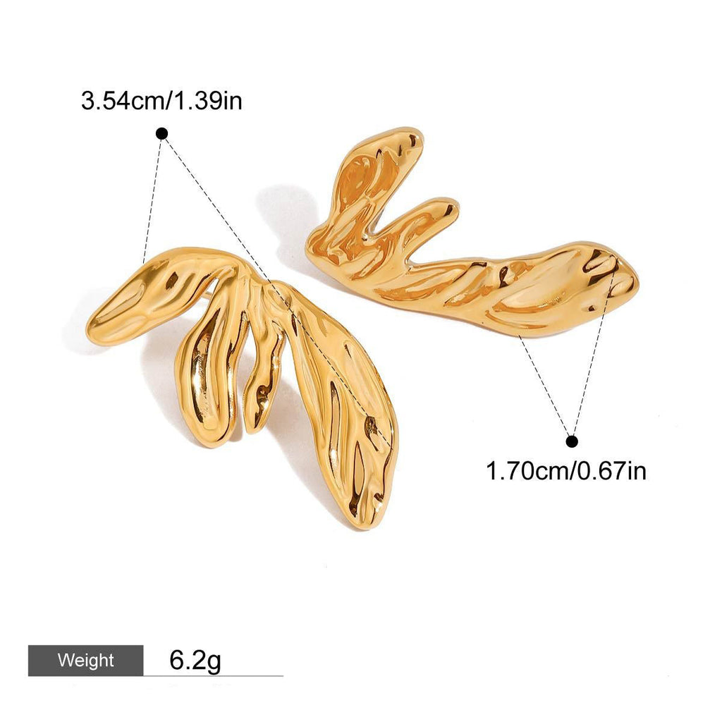 Geometric Wing Drop Earrings