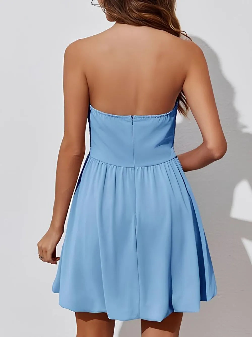 Ruched Tube Mini Dress
