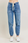 Judy Blue Full Size High Waist Denim Jogger Plus Size