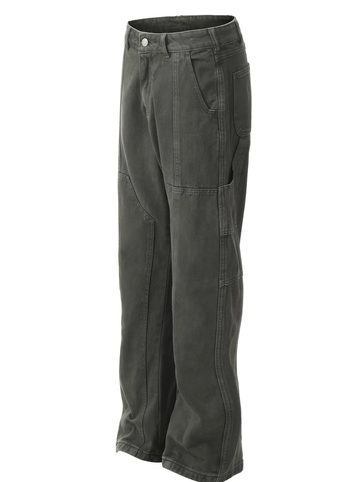 Men's Vintage Washed Wide Leg Cargo Jeans