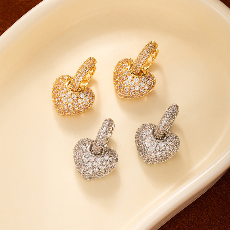 Elegant Zircon Stud Earrings
