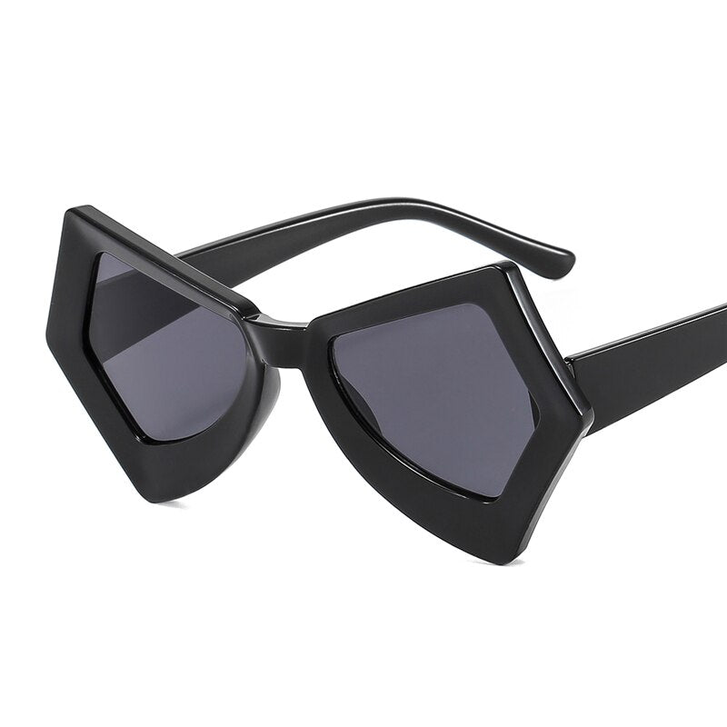 Trendy Irregular Sunglasses Women Men UV400 Punk Sun Glasses Personality Shades Fashion Eyewear Colorful Eyeglasses