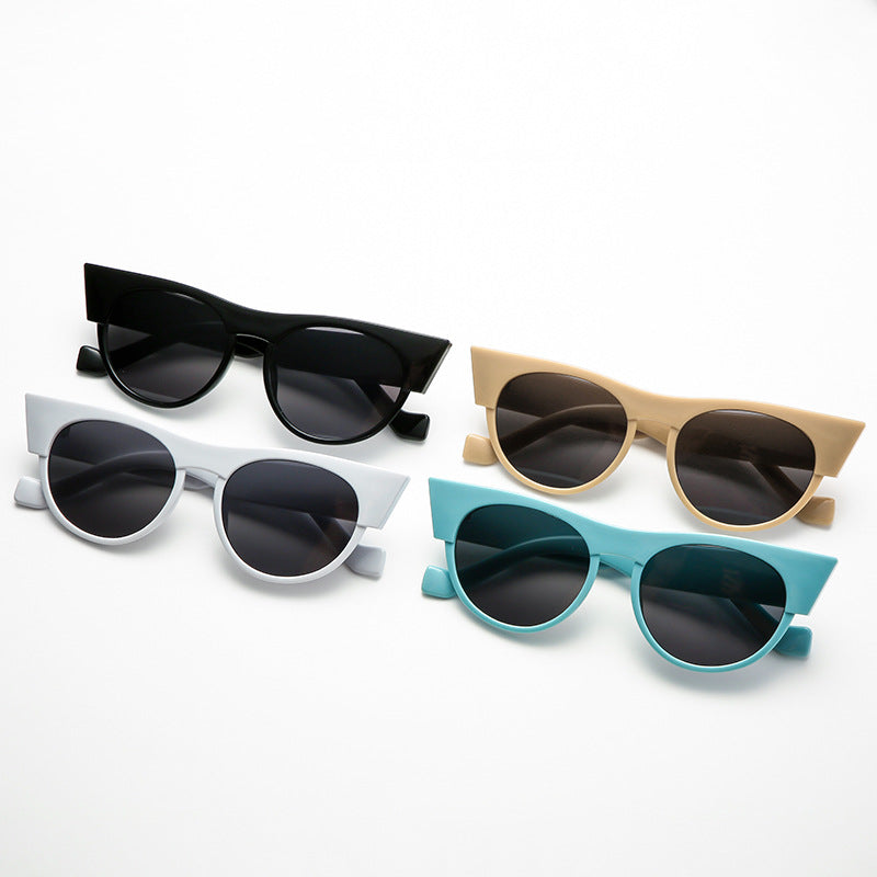 Fashion Round Cat Eye Sunglasses Female Ins Style Net Red Street Shooting Sunglasses Male Trend Sunglasses