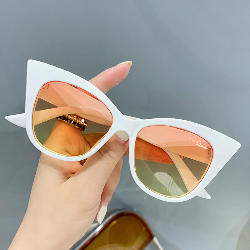 CRIXALIS Fashion Cat Eye Sunglasses Women Anti-glare Party Sexy Gradient Sun Glasses Ladies UV400