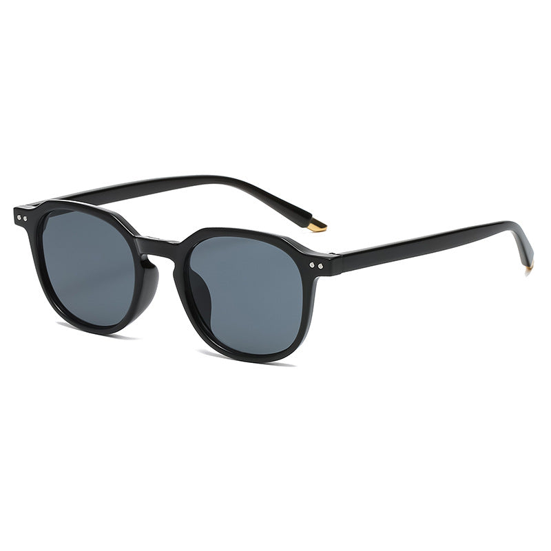 New European and American Retro Square Ladies Sunglasses Rice Nail Sunglasses