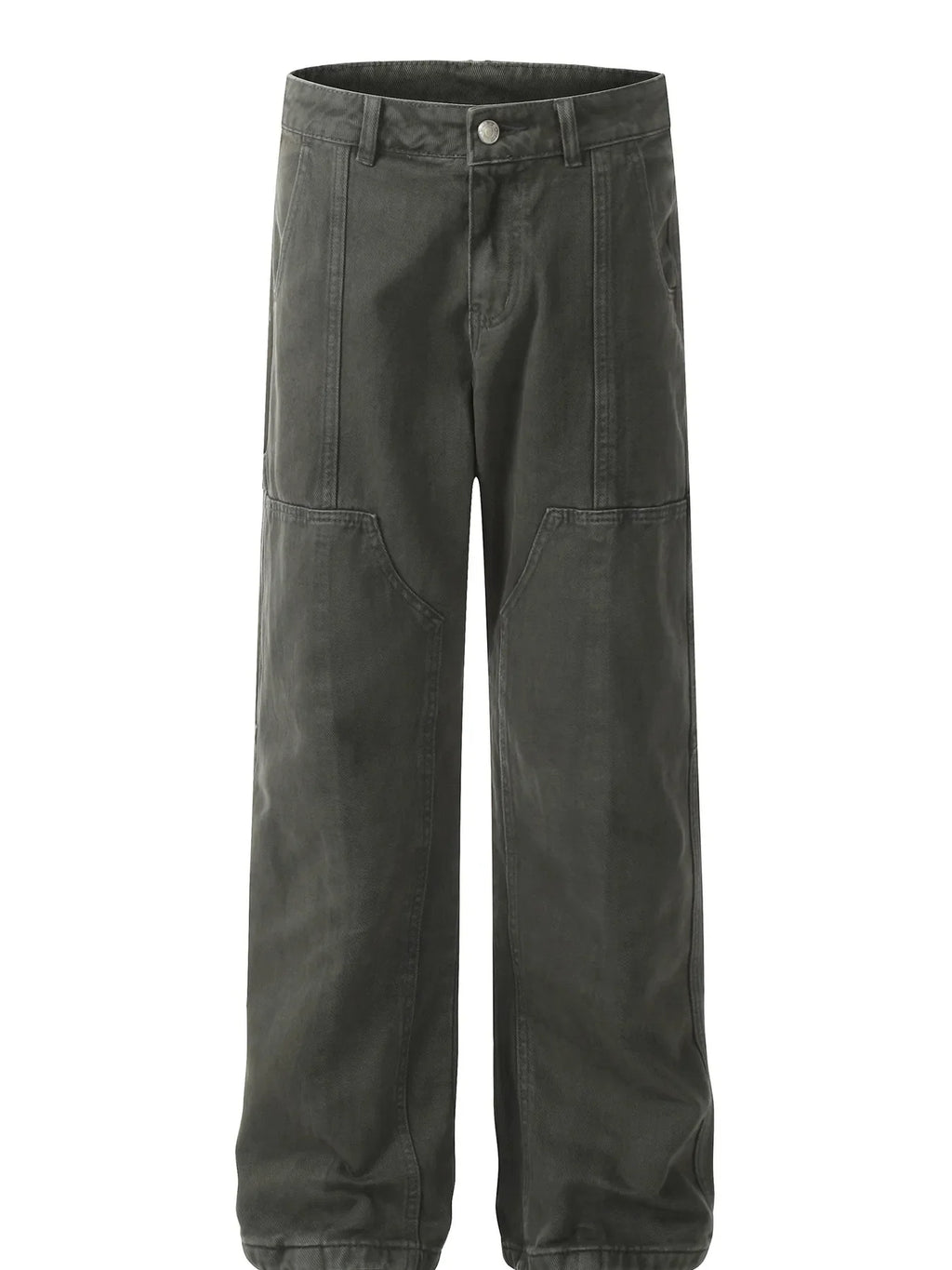 Men's Vintage Washed Wide Leg Cargo Jeans