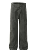 Men's Vintage Washed Wide Leg Cargo Jeans