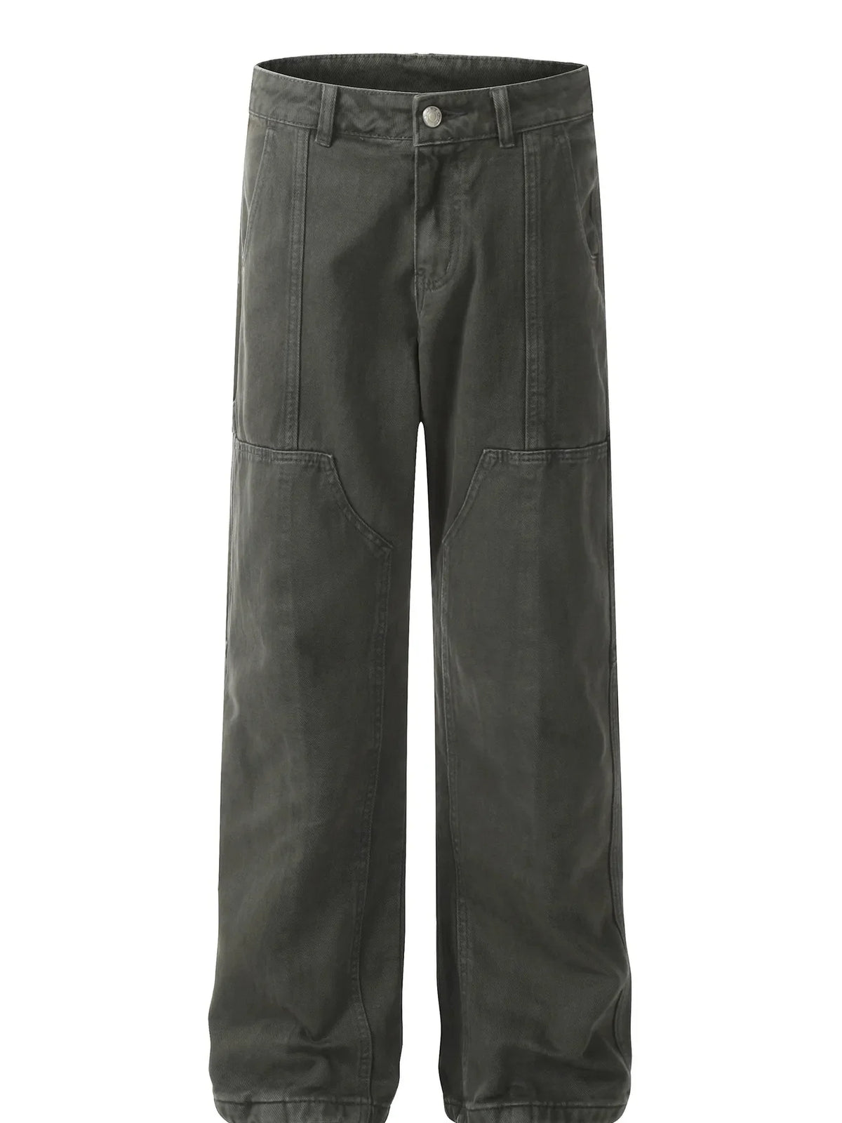 Men's Vintage Washed Wide Leg Cargo Jeans