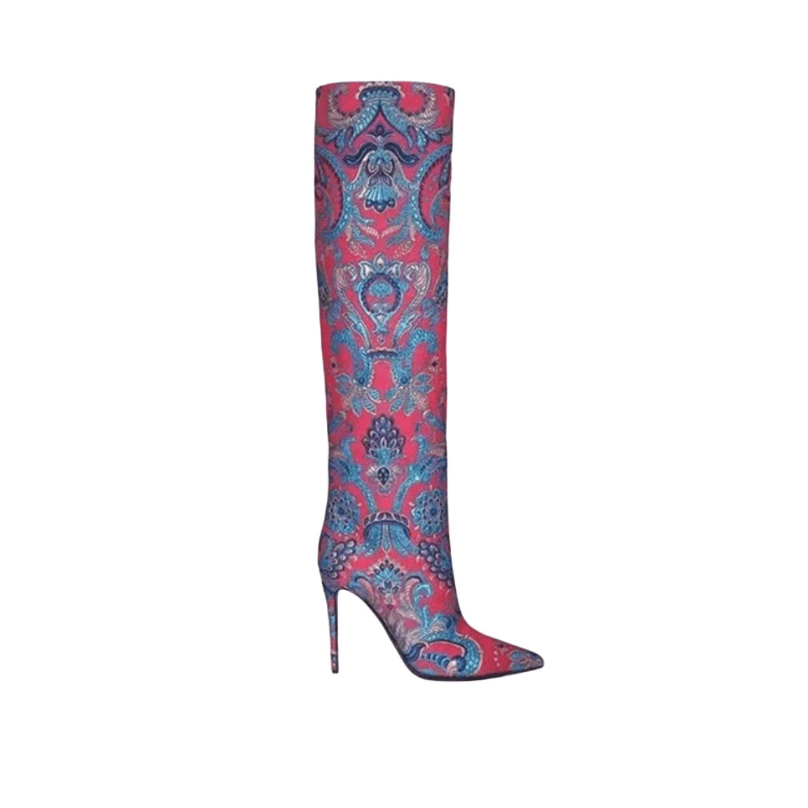 Classic Minimalist Knee Boots Pointed Toe Stiletto Heels