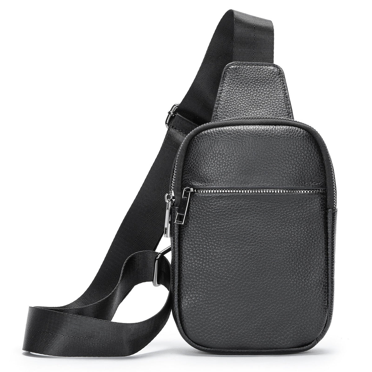 Men's Leather Crossbody Chest Bag