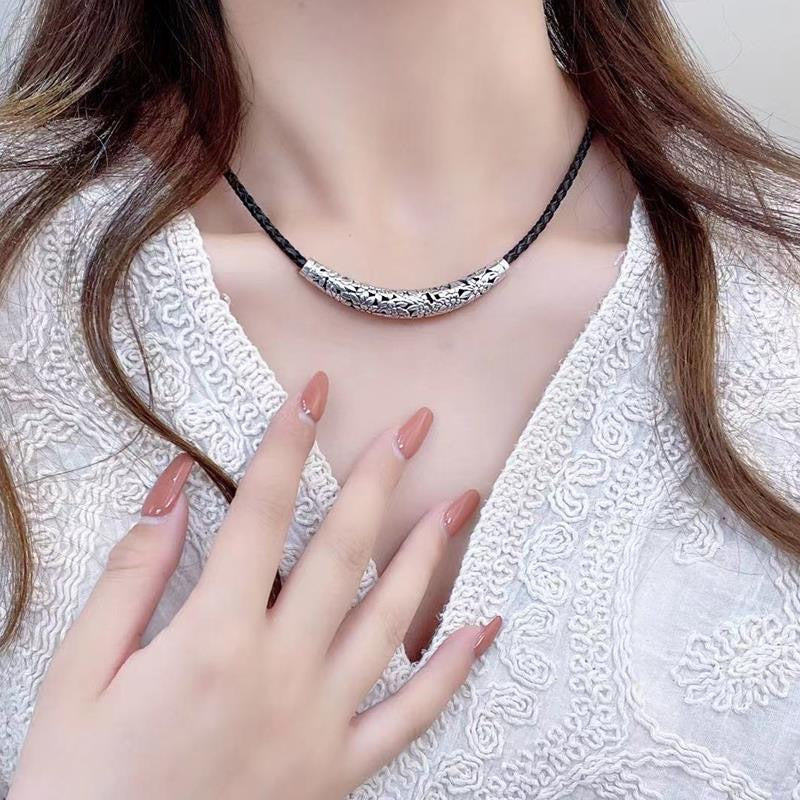 Ethnic-style Versatile Personalized Leather Cord Necklace