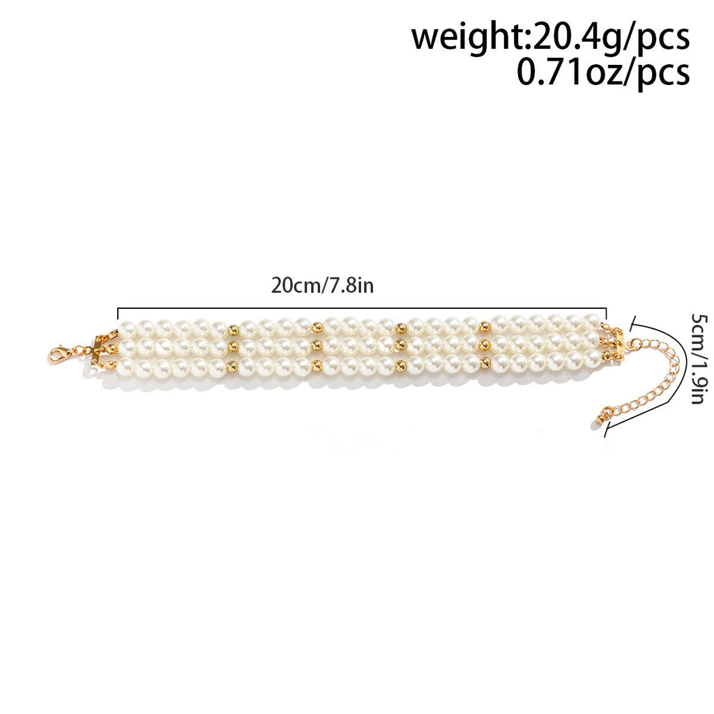 Beaded Pearl Anklet