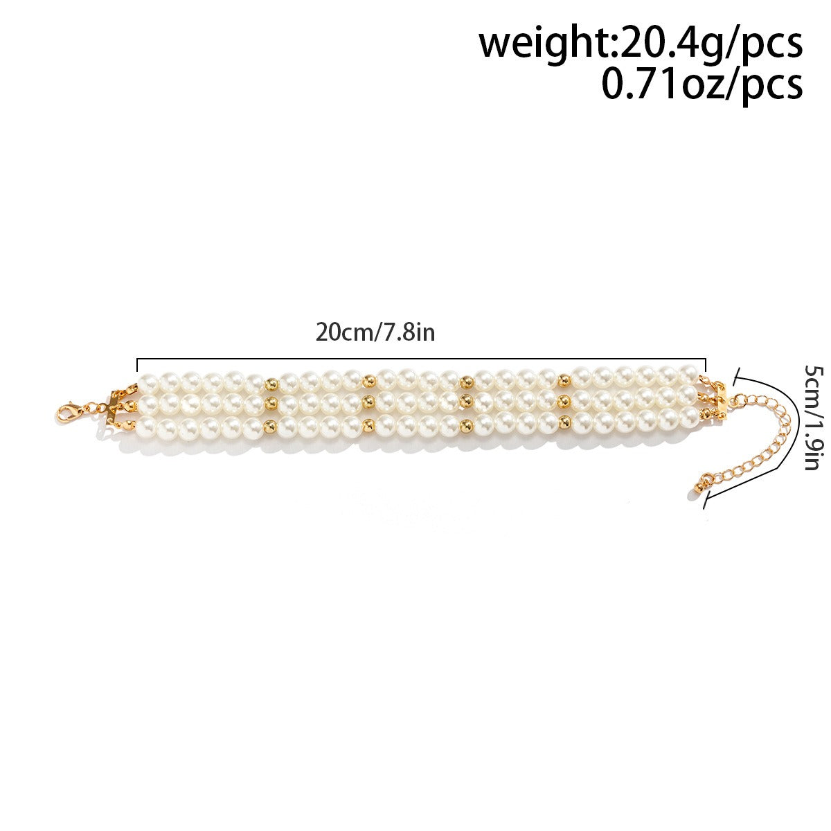 Beaded Pearl Anklet