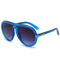 Retro Oversized Pilot Sunglasses Women Fashion Brand Designer Gradient Shades Oval Sun Glasses
