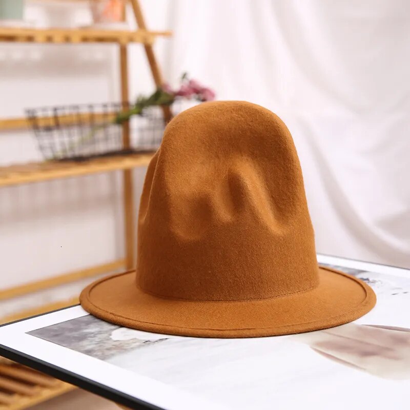 pharrell hat felt fedora hat for woman men hats black top hat Male 100% Australia Wool Cap