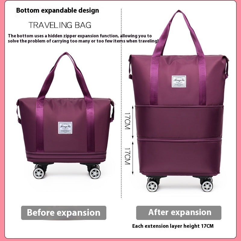 Double-Layer Travel Bag with Wet/Dry Separation, Lightweight Maternity Package