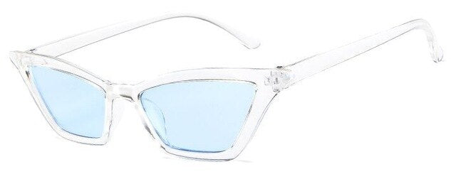 Red Shades Small Cat Eye Sunglasses Vintage Women Sunglasses