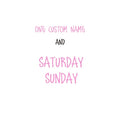 Days of the Week Labels | Personalized Vinyl Decals for Drawer, Storage Organization