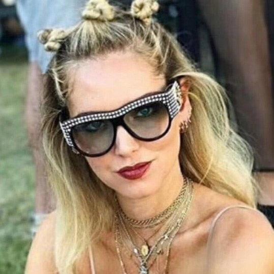 Luxury Square Sunglasses Women Oversized Rhinestone Frame Bling Diamond Glasses