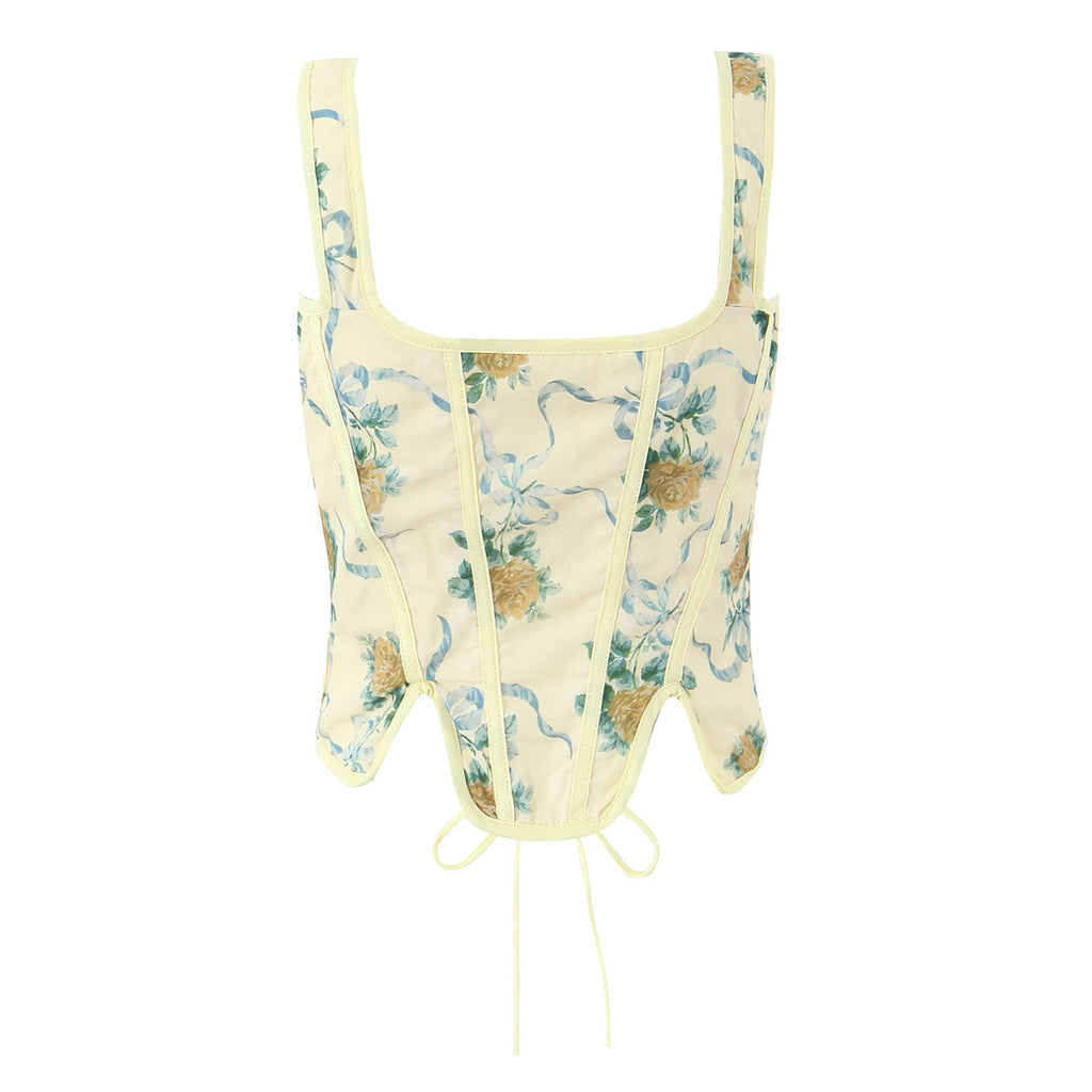 Can be worn backwards with a waist cinching corset and short top