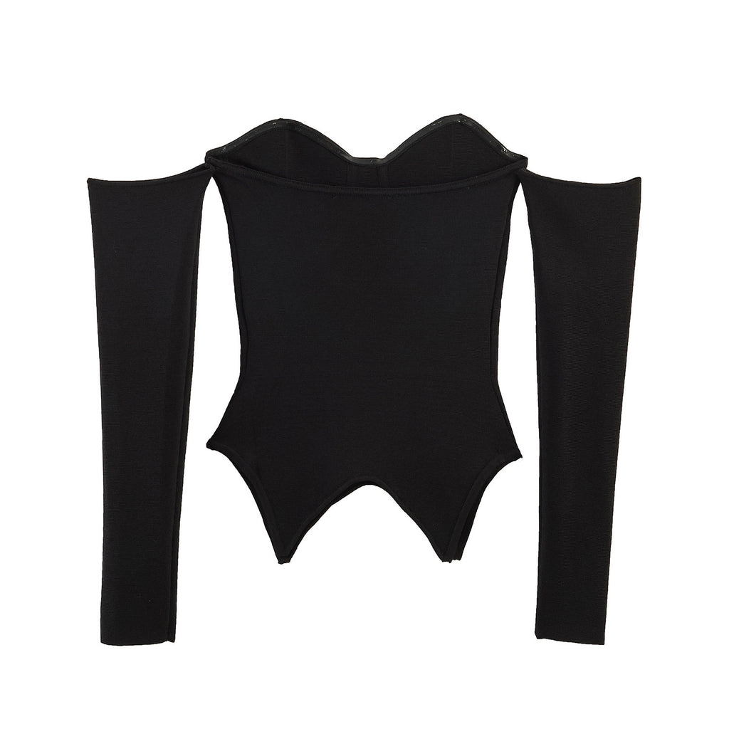 Hot girl corset style knitted top